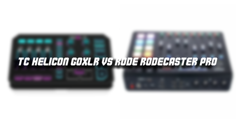 TC-Helicon GoXLR vs RODE RODEcaster Pro